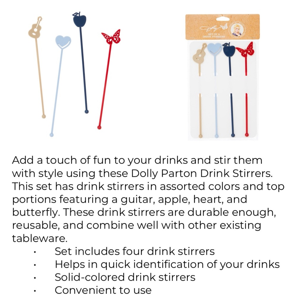 Dolly 🦋Limited Edition Drink Stirrers - Picture 2 of 16